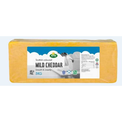 Picture of LOCKERBIE ARLA PROF MILD COLOURED CHEDDAR 5KG EACH