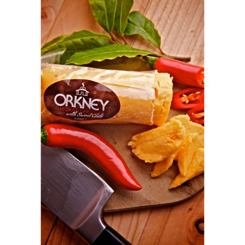 Picture of ORKNEY SMOKED CHEDDAR WITH SWEET CHILLI 16X150G