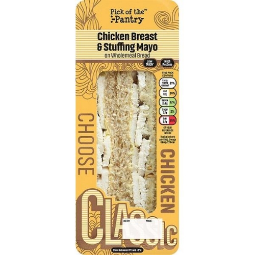 Picture of CHICKEN BREAST & STUFFING MAYO CLASSIC SANDWICH PICK OF THE PANTRY 192G