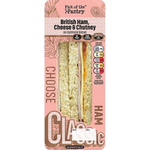 Picture of HAM CHEESE & CHUTNEY CLASSIC SANDWICH PICK OF THE PANTRY 187G