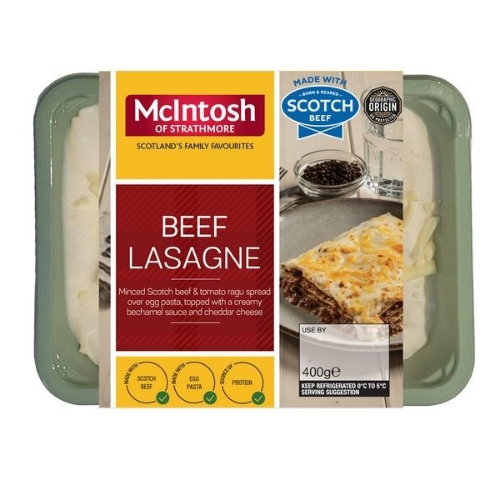 Picture of MCINTOSH BEEF LASAGNE 400G