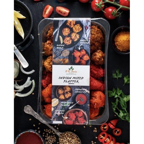 Picture of PK INDIAN MIXED PAKORA PLATTER WITH TOMATO & CHILLI DIP 575G