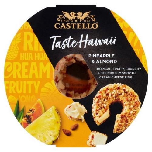 Picture of CASTELLO PINEAPPLE & ALMOND CREAM CHEESE RING 125G