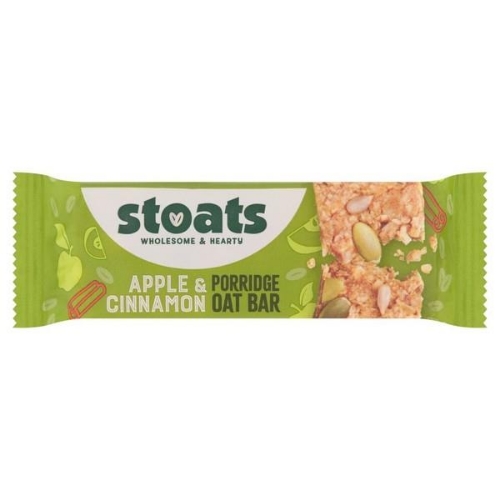 Picture of STOATS APPLE & CINNAMON PORRIDGE BARS 24X42G 