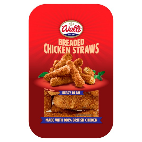 Picture of WALLS CHICKEN STRAWS BREADED 14PACK 168G