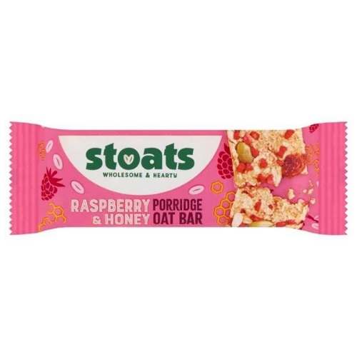 Picture of STOATS RASPBERRY & HONEY PORRIDGE BARS 24X42G 