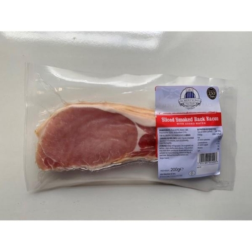 Picture of ROBERTSONS SMOKED BACK BACON 20X200G