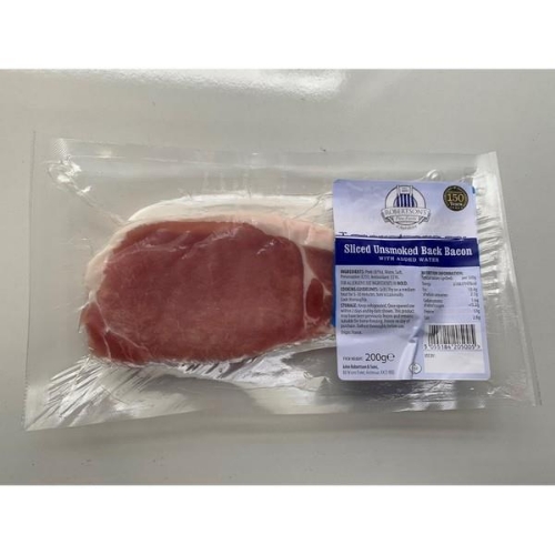 Picture of ROBERTSONS UNSMOKED BACK BACON 20X200G