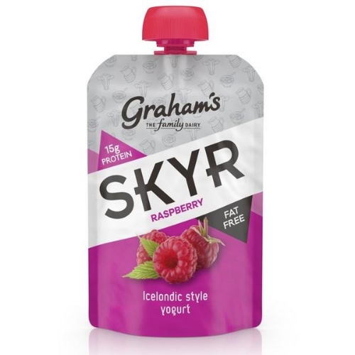 Picture of SKYR GRAHAMS RASPBERRY POUCH 8X150G 