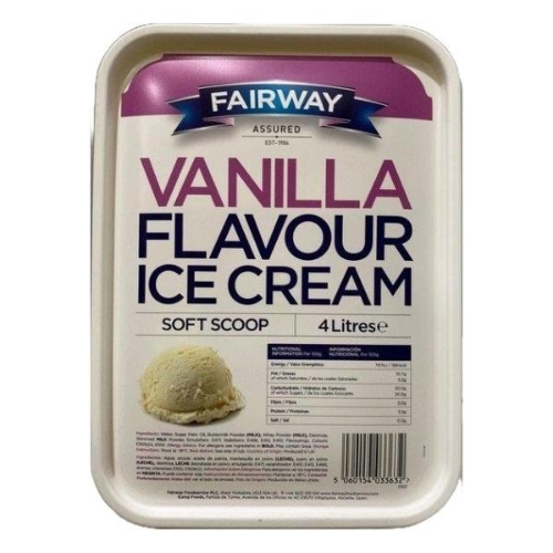 Picture of FROZEN VANILLA ICE CREAM FAIRWAY 4LT TUB 