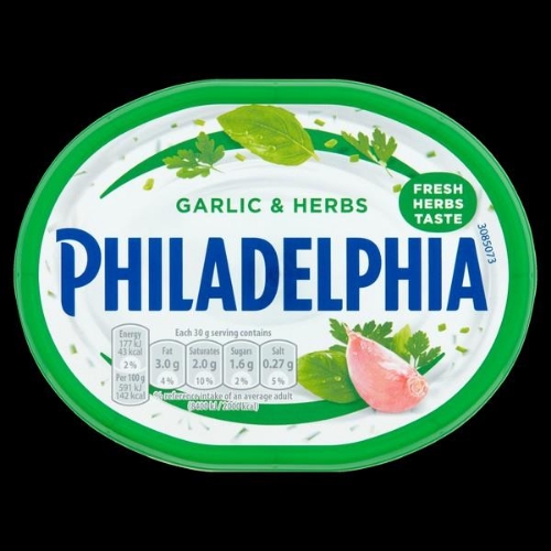 Picture of PHILADELPHIA GARLIC & HERB SOFT CHEESE 10x165G