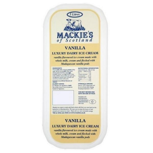 Picture of FROZEN MACKIES VANILLA ICE CREAM 5LT