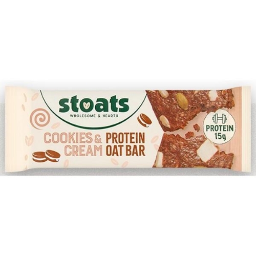 Picture of STOATS COOKIES & CREAM PROTEIN OAT BARS 16X80G 