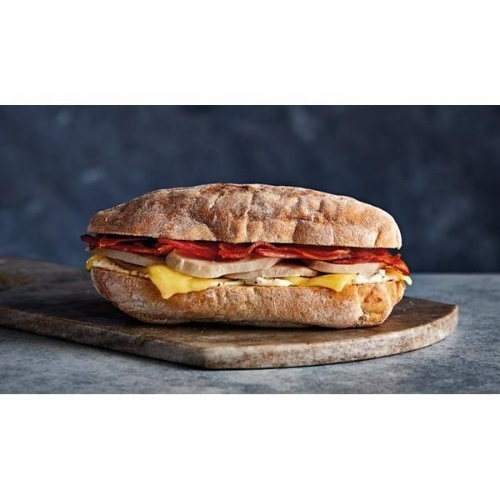 Picture of FROZEN DELILITES CHICKEN AND BACON RUSTIC CIABATTA 17X188G