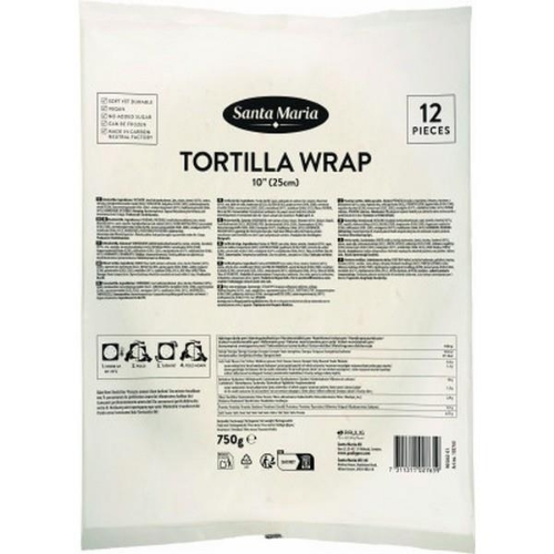 Picture of WRAP  10" 72s SANTA MARIA TORTILLA 
