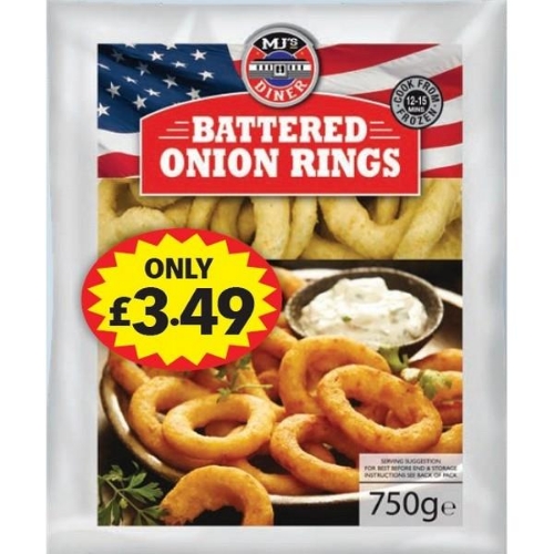 Picture of FROZEN MJS BATTERED ONION RINGS 12X750G