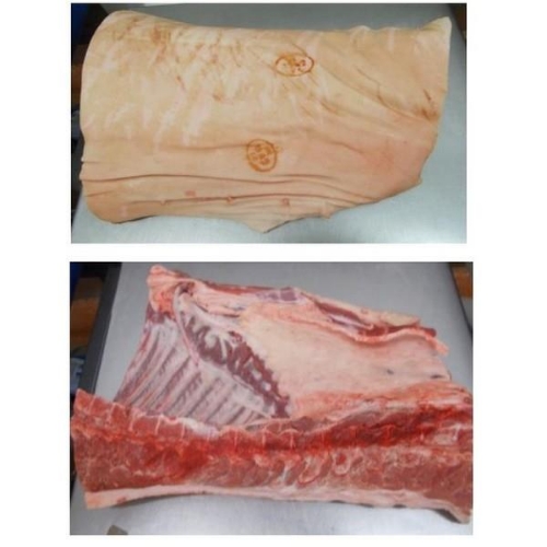 Picture of ROBERTSONS QMS PORK MIDDLE SKIN ON 14KG NOM