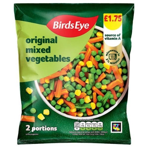 Picture of FROZEN BIRDS EYE MIXED VEGETABLES 16X340G £1.75 PMP