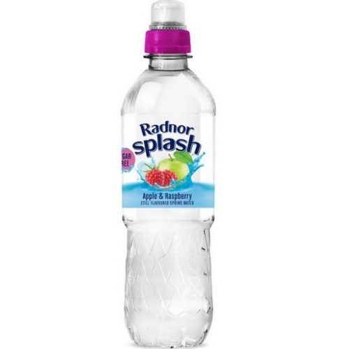 Picture of RADNOR SPLASH APPLE & RASPBERRY FLAVOURED STILL WATER 24x500ML