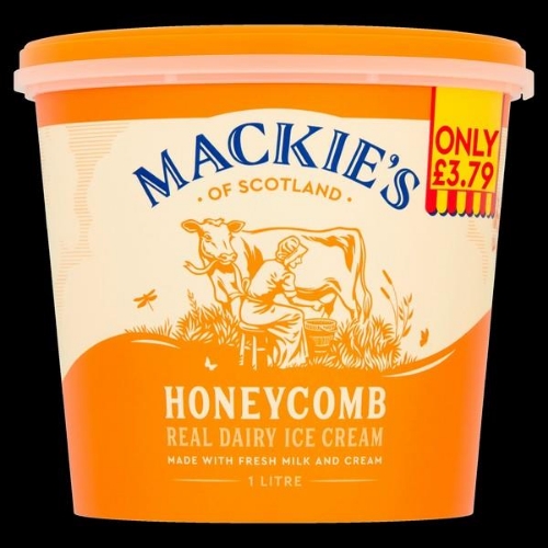 Picture of FROZEN MACKIES HONEYCOMB ICE CREAM 6x1LT £3.79 PMP