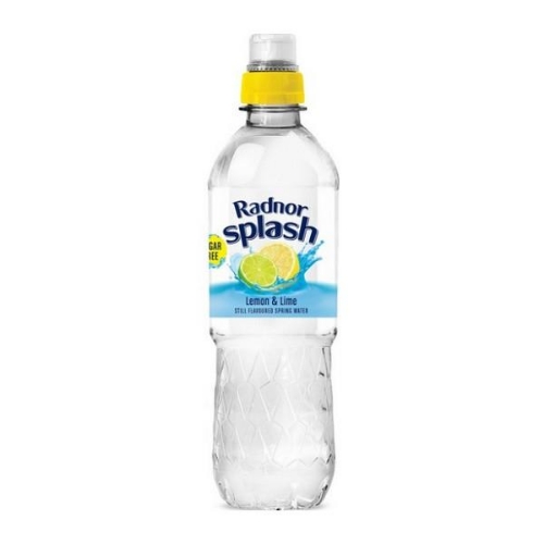 Picture of RADNOR SPLASH LEMON AND LIME FLAVOURED STILL WATER 24x500ML