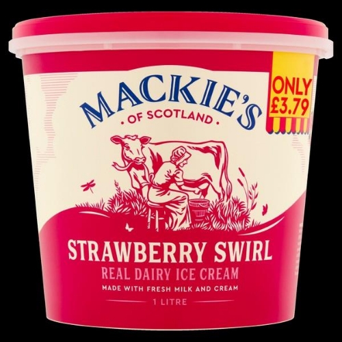 Picture of FROZEN MACKIES STRAWBERRY ICE CREAM 6x1LT £3.79 PMP