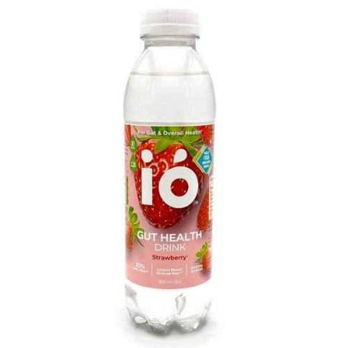 Picture of I O GUT HEALTH DRINK STRAWBERRY 12x500ML