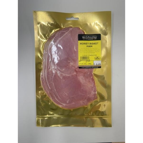 Picture of MCCALLUMS HONEY ROAST HAM 100G £3.29 PMP