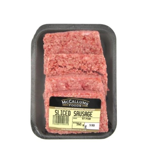 Picture of MCCALLUMS SLICED SAUSAGE 280G £3.50 PMP