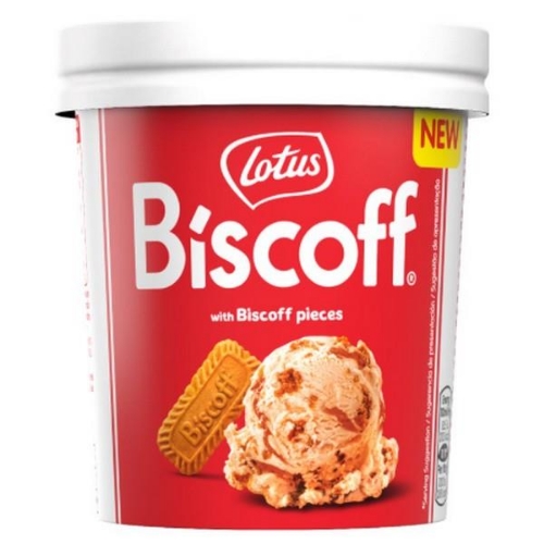 Picture of FROZEN LOTUS BISCOFF ICE CREAM TUB 8X425ML