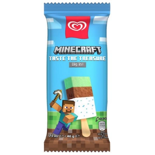 Picture of FROZEN MINECRAFT VANILLA & CHOCOLATE STICK 25X75ML