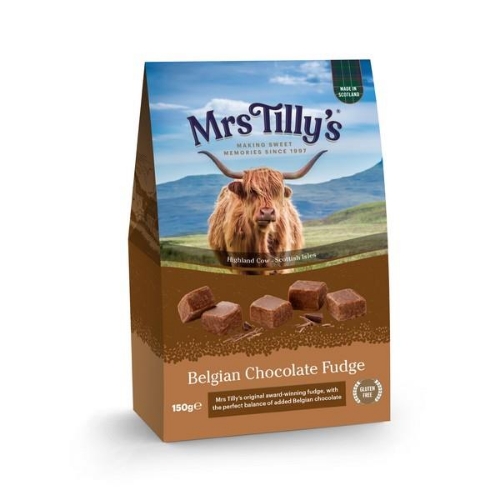 Picture of MRS TILLYS BELGIAN CHOCOLATE FUDGE 6x150G TRAVEL RETAIL
