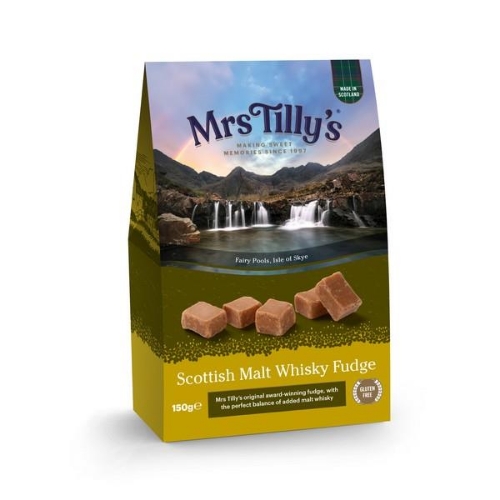 Picture of MRS TILLYS MALT WHISKY FUDGE 6x150G TRAVEL RETAIL