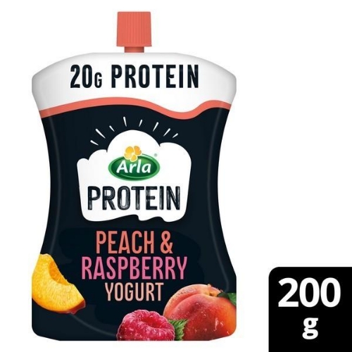 Picture of ARLA PROTEIN POUCH RASPBERRY & PEACH 6X200G