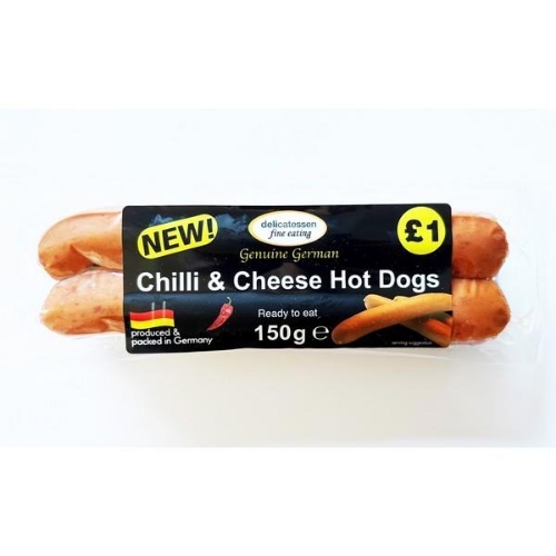 Picture of DFE CHILLI & CHEESE HOT DOGS 150G £1.00 PMP
