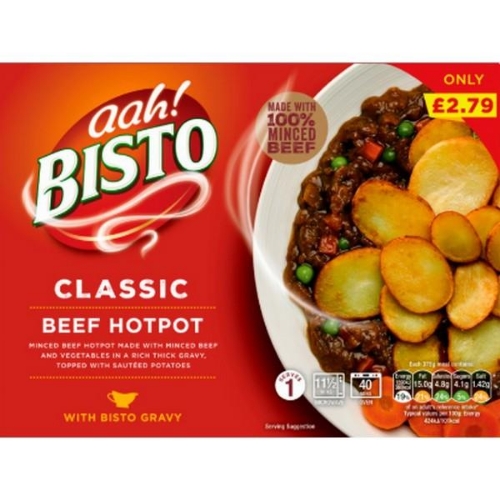 Picture of FROZEN BISTO BEEF HOTPOT 6X375G £2.79 PMP
