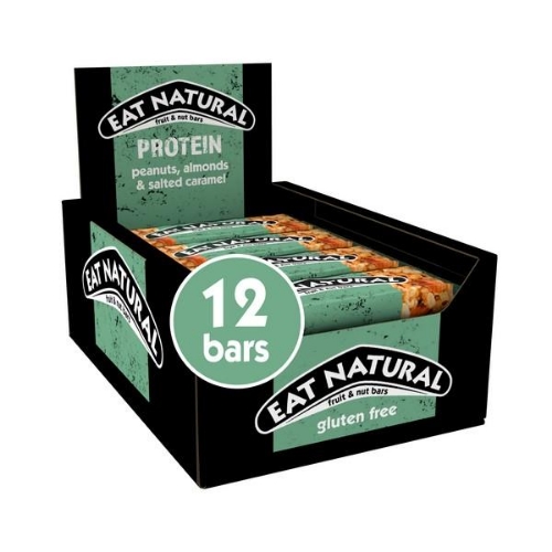 Picture of EAT NATURAL PROTEIN PACKED WITH SALTED CARAMEL & PEANUTS 12x40G