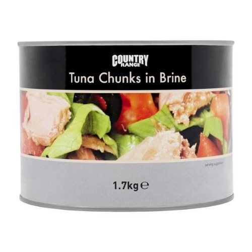 Picture of COUNTRY RANGE TINNED TUNA CHUNKS IN BRINE 1.7KG 